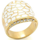 Silver Jewelry Rings Yellow Gold Ring 0W379 Gold Brass Ring with Top Grade Crystal Alamode Fashion Jewelry Outlet