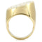 Yellow Gold Ring 1W034 Gold Brass Ring with Top Grade Crystal