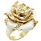 Silver Jewelry Rings Yellow Gold Ring 1W040 Gold Brass Ring with AAA Grade CZ in Champagne Alamode Fashion Jewelry Outlet