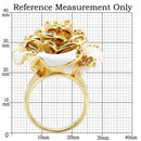 Silver Jewelry Rings Yellow Gold Ring 1W040 Gold Brass Ring with AAA Grade CZ in Champagne Alamode Fashion Jewelry Outlet