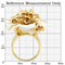 Silver Jewelry Rings Yellow Gold Ring 1W040 Gold Brass Ring with AAA Grade CZ in Champagne Alamode Fashion Jewelry Outlet