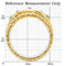 Yellow Gold Ring 1W047 Gold Brass Ring with Top Grade Crystal