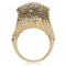 Silver Jewelry Rings Yellow Gold Ring 1W084 Gold+Ruthenium Brass Ring with AAA Grade CZ Alamode Fashion Jewelry Outlet