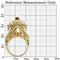Yellow Gold Ring 1W087 Gold Brass Ring with AAA Grade CZ