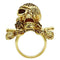 Yellow Gold Ring 3W004 Gold White Metal Ring with Top Grade Crystal