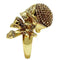 Yellow Gold Ring 3W004 Gold White Metal Ring with Top Grade Crystal