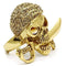Yellow Gold Ring 3W011 Gold White Metal Ring with Top Grade Crystal