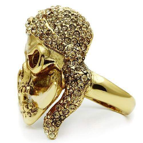 Silver Jewelry Rings Yellow Gold Ring 3W011 Gold White Metal Ring with Top Grade Crystal Alamode Fashion Jewelry Outlet