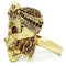 Yellow Gold Ring 3W012 Gold White Metal Ring with Top Grade Crystal