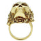 Yellow Gold Ring 3W017 Gold White Metal Ring with Top Grade Crystal