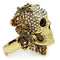 Yellow Gold Ring 3W017 Gold White Metal Ring with Top Grade Crystal