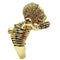 Yellow Gold Ring 3W020 Gold White Metal Ring with Top Grade Crystal