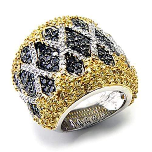 Silver Jewelry Rings Yellow Gold Ring 7X309 Rhodium+Gold+ Ruthenium 925 Sterling Silver Ring Alamode Fashion Jewelry Outlet