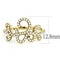 Yellow Gold Ring DA170 Gold - Stainless Steel Ring with AAA Grade CZ