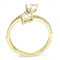 Yellow Gold Ring DA171 Gold - Stainless Steel Ring with AAA Grade CZ