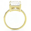 Yellow Gold Ring DA172 Gold - Stainless Steel Ring with AAA Grade CZ