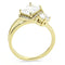 Silver Jewelry Rings Yellow Gold Ring DA173 Gold - Stainless Steel Ring with AAA Grade CZ Alamode Fashion Jewelry Outlet