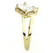 Silver Jewelry Rings Yellow Gold Ring DA173 Gold - Stainless Steel Ring with AAA Grade CZ Alamode Fashion Jewelry Outlet