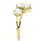 Silver Jewelry Rings Yellow Gold Ring DA173 Gold - Stainless Steel Ring with AAA Grade CZ Alamode Fashion Jewelry Outlet