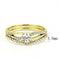 Yellow Gold Ring DA277 Gold - Stainless Steel Ring with AAA Grade CZ