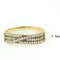 Silver Jewelry Rings Yellow Gold Ring DA321 Gold - Stainless Steel Ring with AAA Grade CZ Alamode Fashion Jewelry Outlet