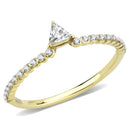 Silver Jewelry Rings Yellow Gold Ring DA323 Gold - Stainless Steel Ring with AAA Grade CZ Alamode Fashion Jewelry Outlet