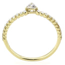 Silver Jewelry Rings Yellow Gold Ring DA323 Gold - Stainless Steel Ring with AAA Grade CZ Alamode Fashion Jewelry Outlet