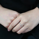 Silver Jewelry Rings Yellow Gold Ring DA323 Gold - Stainless Steel Ring with AAA Grade CZ Alamode Fashion Jewelry Outlet