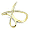 Silver Jewelry Rings Yellow Gold Ring DA387 Gold - Stainless Steel Ring with AAA Grade CZ Alamode Fashion Jewelry Outlet