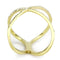 Silver Jewelry Rings Yellow Gold Ring DA387 Gold - Stainless Steel Ring with AAA Grade CZ Alamode Fashion Jewelry Outlet