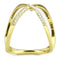 Silver Jewelry Rings Yellow Gold Ring DA387 Gold - Stainless Steel Ring with AAA Grade CZ Alamode Fashion Jewelry Outlet