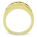 Silver Jewelry Rings Yellow Gold Ring GL002 Gold - Brass Ring with Top Grade Crystal Alamode Fashion Jewelry Outlet