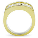 Silver Jewelry Rings Yellow Gold Ring GL006 Gold - Brass Ring with Top Grade Crystal Alamode Fashion Jewelry Outlet
