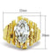 Yellow Gold Ring GL080 Gold - Brass Ring with AAA Grade CZ