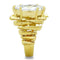 Yellow Gold Ring GL080 Gold - Brass Ring with AAA Grade CZ