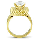 Silver Jewelry Rings Yellow Gold Ring GL088 Gold - Brass Ring with AAA Grade CZ Alamode Fashion Jewelry Outlet