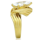 Silver Jewelry Rings Yellow Gold Ring GL088 Gold - Brass Ring with AAA Grade CZ Alamode Fashion Jewelry Outlet