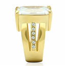 Silver Jewelry Rings Yellow Gold Ring GL089 Gold - Brass Ring with AAA Grade CZ Alamode Fashion Jewelry Outlet