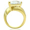 Silver Jewelry Rings Yellow Gold Ring GL100 Gold - Brass Ring with AAA Grade CZ Alamode Fashion Jewelry Outlet