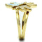 Silver Jewelry Rings Yellow Gold Ring GL277 Gold - Brass Ring with Top Grade Crystal Alamode Fashion Jewelry Outlet