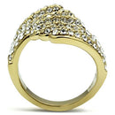 Silver Jewelry Rings Yellow Gold Ring GL284 Gold - Brass Ring with Top Grade Crystal Alamode Fashion Jewelry Outlet