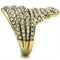 Silver Jewelry Rings Yellow Gold Ring GL284 Gold - Brass Ring with Top Grade Crystal Alamode Fashion Jewelry Outlet