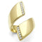 Silver Jewelry Rings Yellow Gold Ring GL292 Gold - Brass Ring with Top Grade Crystal Alamode Fashion Jewelry Outlet