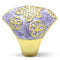 Silver Jewelry Rings Yellow Gold Ring GL295 Gold - Brass Ring with Top Grade Crystal Alamode Fashion Jewelry Outlet