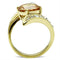 Silver Jewelry Rings Yellow Gold Ring GL300 Gold - Brass Ring with AAA Grade CZ Alamode Fashion Jewelry Outlet