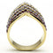 Silver Jewelry Rings Yellow Gold Ring GL305 Gold - Brass Ring with Top Grade Crystal Alamode Fashion Jewelry Outlet