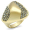 Silver Jewelry Rings Yellow Gold Ring GL311 Gold - Brass Ring with Top Grade Crystal Alamode Fashion Jewelry Outlet