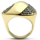 Silver Jewelry Rings Yellow Gold Ring GL311 Gold - Brass Ring with Top Grade Crystal Alamode Fashion Jewelry Outlet