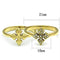 Silver Jewelry Rings Yellow Gold Ring GL319 Gold - Brass Ring with Top Grade Crystal Alamode Fashion Jewelry Outlet