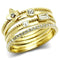 Silver Jewelry Rings Yellow Gold Ring GL322 Gold - Brass Ring with Top Grade Crystal Alamode Fashion Jewelry Outlet